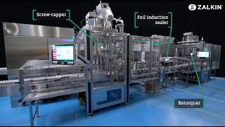 Screw-on capper - retorquer for pharmaceutical industry up to 18,000 cph