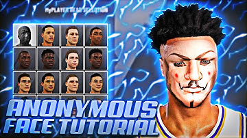 HOW TO GET THE ANONYMOUS FACESCAN IN NBA 2K20! RARE HACKER FACE IN NBA 2K20! LOOK LIKE A DEMON!