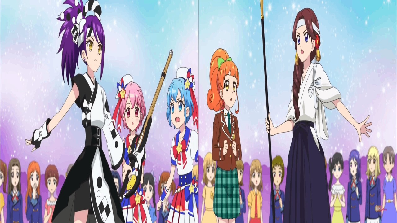 Aikatsu X Pripara The Movie - Miyabi and Shion Fight Scene??