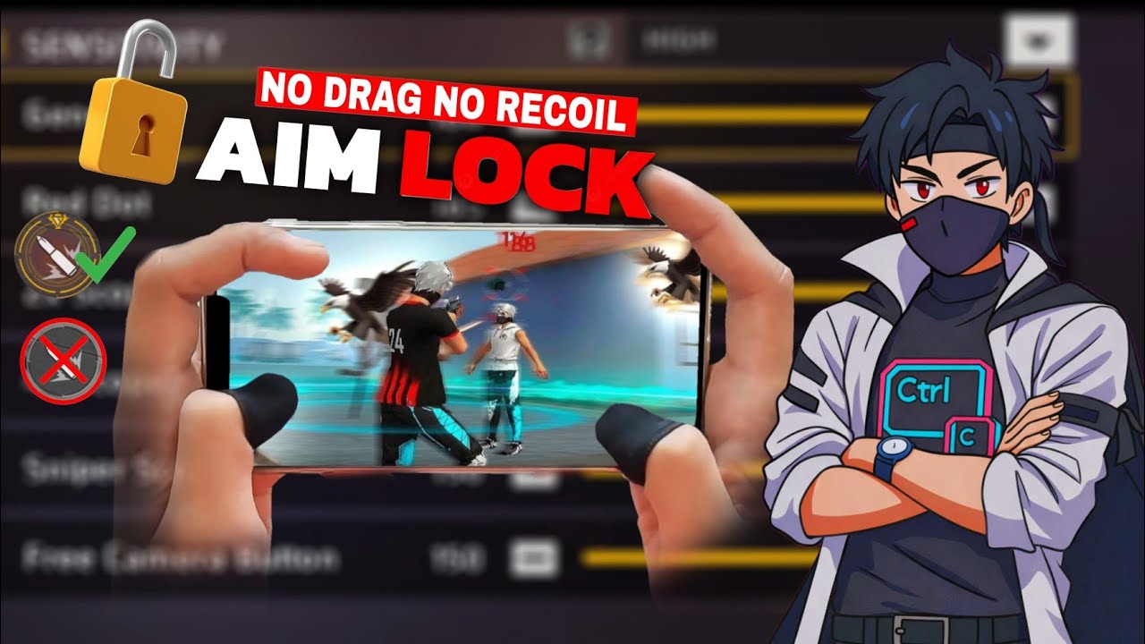 PERFECT AIM LOCK + FIRE BUTTON SIZE 🔒 FOR AUTO HEADSHOT 🔥 | Free Fire Max 