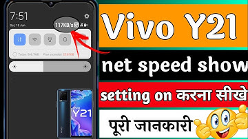 vivo y21 me net speed show kaise kare | vivo y21 net speed show setting