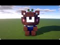 How to build a Valentine's Bear - Minecraft tutorial! [ Girl Builder Pachi ]