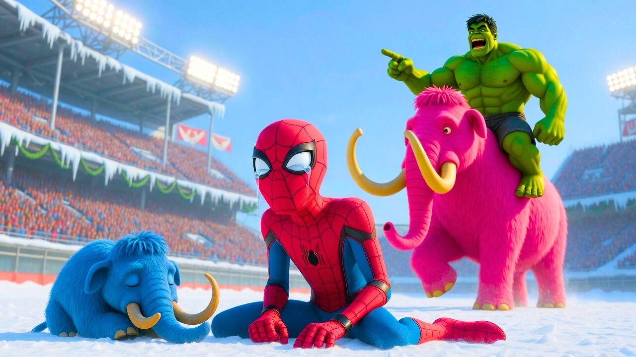 Mammoth Sony Racing 🦣🕷️SPIDERMAN MAN Winz The Magic Mammoth Racing Championship | Epic ...