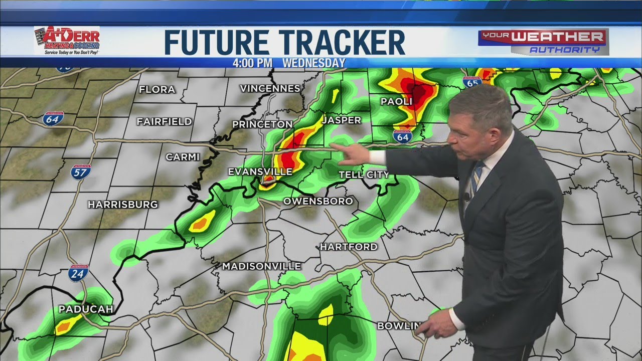 Storm Threat Slowly Increasing thru Wednesday Afternoon - YouTube
