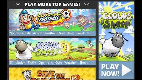 Playing SIM City and Clouds and Sheep!