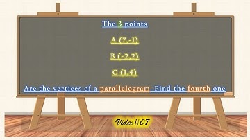 Find the fourth vertex of a parallelogram if the all are given