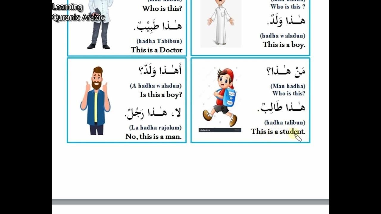Learning quranic arabic lesson 4 arabic grammar for understanding