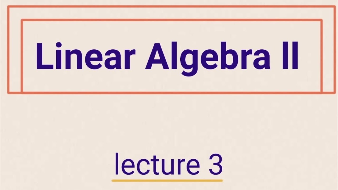 Linear Algebra 2 lecture 3 | Inner or dot product, outer product, Norm ...
