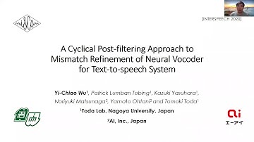 [INTERSPEECH 2020] [Highlight] Paper 1072: Neural-post-filter for TTS