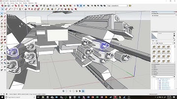 Google Sketchup SpaceShip - Capital Ship Remodel Part 13