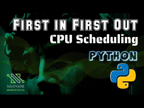 First in First Out  - CPU Scheduling - Python