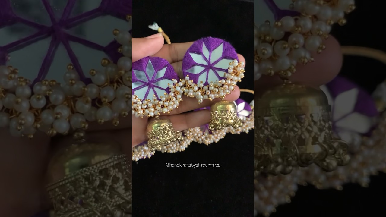 Mirror Jewellery Making | Handmade Choker Necklace | Mirror Work | Handicrafts by Shireen