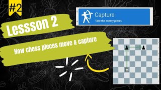 LESSON 2 - HOW CHESS PIECES MOVE AND CAPTURE