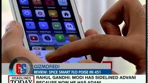 Gadgets and Gizmos: Spice Smart Flo Poise MI 451