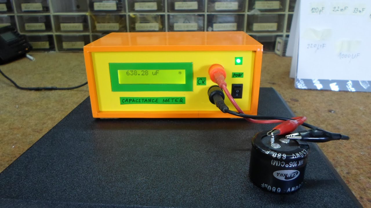 Seminarie spijsvertering Beeldhouwer DIY simple Arduino Autorange capacitance meter (10pF-10000MicroF) - YouTube