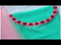 Hand embroidery simple and beautiful neck design for kurti salwar|neckline embroidery