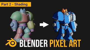 Blender Pixel Art Animation - Part 2 (Shading)