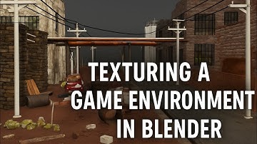 How To Texture A Game Environment In Blender 3D