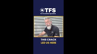Your Cracks Started From Below #TFS #CrawlSpaceRepair #Shorts