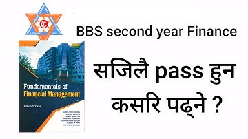 BBS second year Finance exam analysis video - by study material
