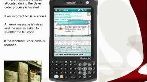 Sales order pick and dispatch with Sage 200 and Datalinx barcode software