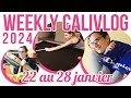 Weekly calivlog rangement courses  soins oro  sjour avec les copains 