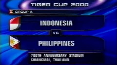 Indonesia vs Philippines 3-0 Full Match, Tiger Cup 2000, Group A