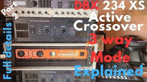 DBX 234XS Crossover 3-way 🔥Mode full details | Active crossover | dj_legend | full information 