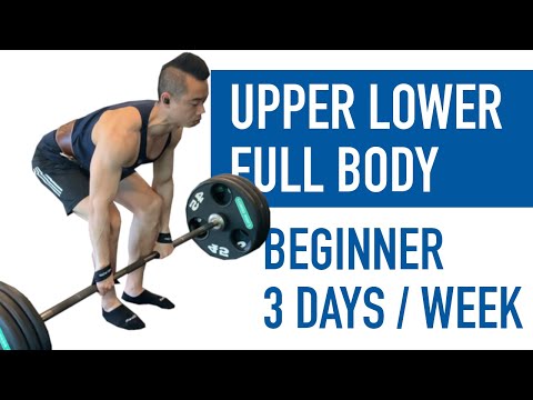 Upper Lower x Full Body Split  Full 3 Day Program (Beginner) 