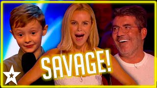 The CHEEKIEST Kid Comedians on Britain's Got Talent! The Judges Loved These HILARIOUS Auditions!