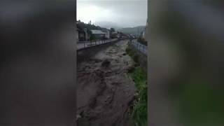 Prívalová vlna v obci Kluknava
