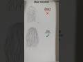 how to draw hair | hair tutorial #shorts #viral