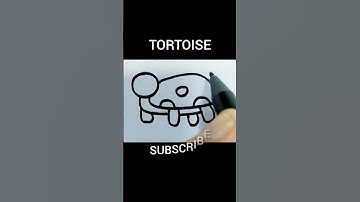 drawing tortoise simple #drawing #howtodraw #shorts