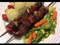 How to make beef souvlaki kebabs