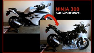 How to get your Ninja 300 Naked! Step by step fairings removal