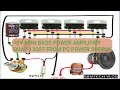 Bass Amplifier Using Quad 13007  Transistor From PC  Power Supply