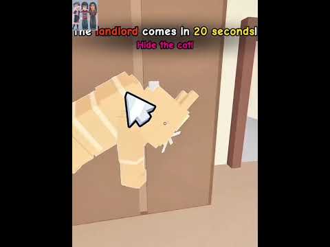 Quick! Hide the cat! #hidethecat #gameplay #roblox #outnow #viral #shorts