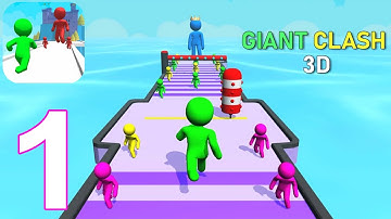 Giant Clash 3D - Join Color Rush Run Race Games Gameplay Walkthrough Part 1 (IOS/Android)