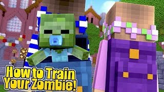 OUR BABIES GET LOST IN SCHOOL!! w/Little Carly, Little Kelly (Minecraft How to Train Your Zombie).
