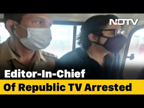 Arnab Goswami, TV Journalist, Is Arrested in Mumbai