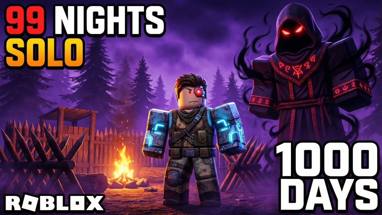1000 DAYS SOLO in 99 Nights in the Forest (Cyborg)