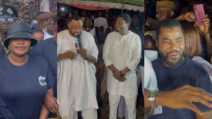 SEE MOMENT ODUNLADE CALL IBRAHIMCHATTA, ENIOLA AJAO & MUYIWA 2 PRAY AT HIS LATE FATHER WAKE KEEP