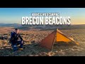 Hiking  wild camping in the brecon beacons
