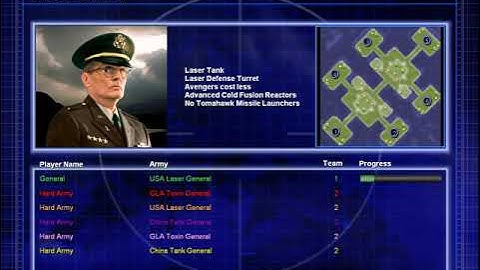 Command & Conquer Generals: Zero Hour: 1 vs. 5 - USA Laser vs. 7 Hard Armies]