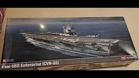 Scale:1/600 Academy Model Kit USS Enterprise CVN-65 #modelkit #ussenterprise