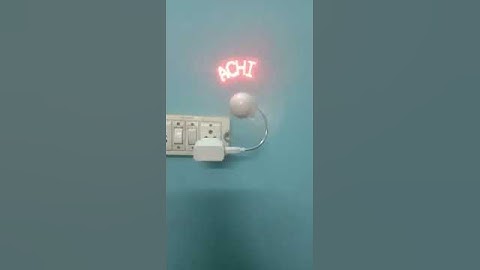 Led message fan 2nd video