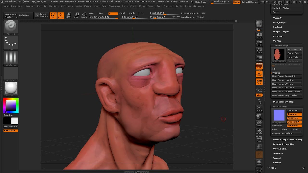 get started zbrush