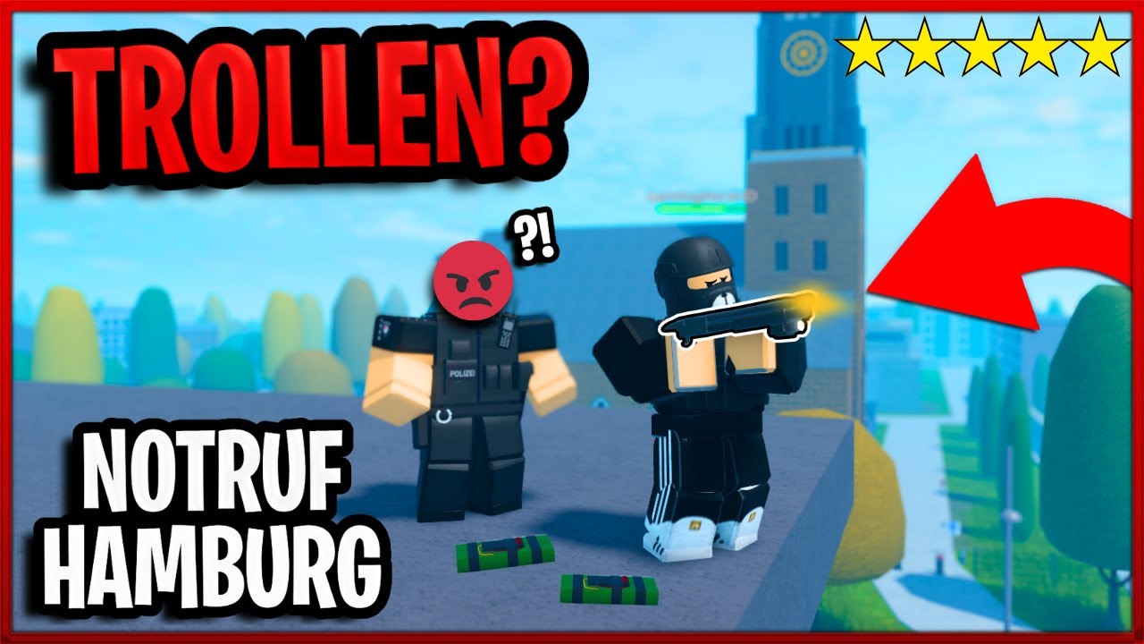 POLIZISTEN mit einer SHOTGUN TROLLEN in Notruf Hamburg?! 🤣 | Roblox Notruf Hamburg