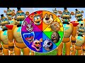 FOUND THE WHEEL OF FORTUNE 1000 FREDDY FNAF SUN AND MOON GRANNY TRAIN EATER HUGGY WUGGY IN MINECRAFT