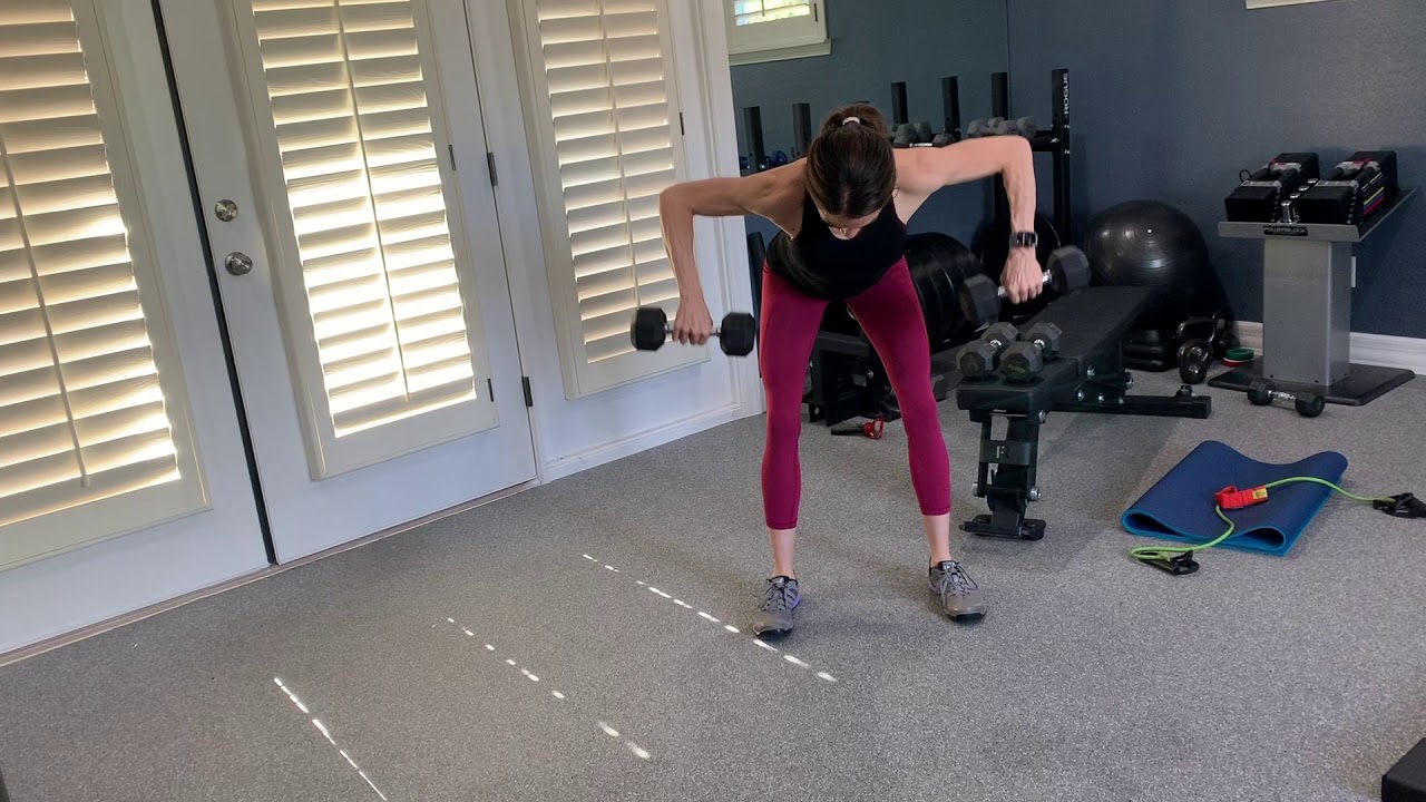 Bent over DB rear delt rows - YouTube